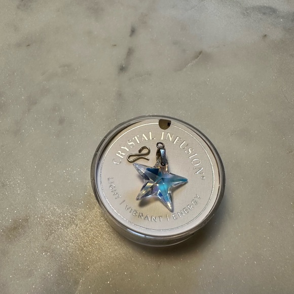 Alex And Ani Swarovski Crystal Star Necklace Charm - Silver Wish - Picture 8 of 10